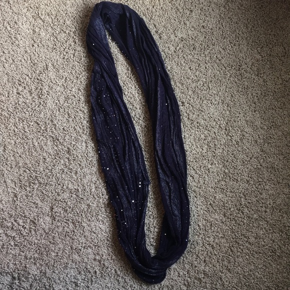 Sequin, Dark Purple Infinity Scarf. One Size. - Picture 2 of 3